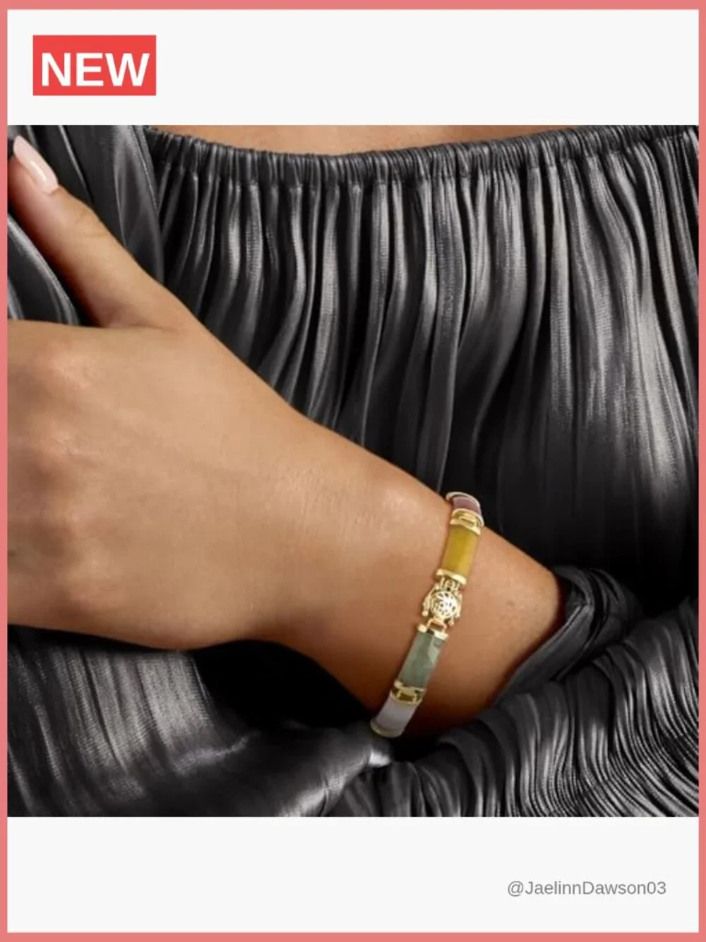 18kt Gold Over Sterling Good Fortune Link Bracelet